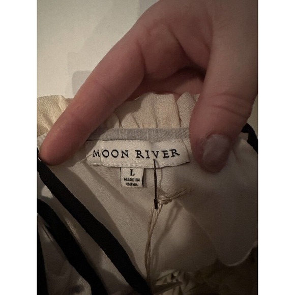 NEW Moon River Large Women Ruffle Mini Dress Beaded Neck Party AD5 - Picture 6 of 10